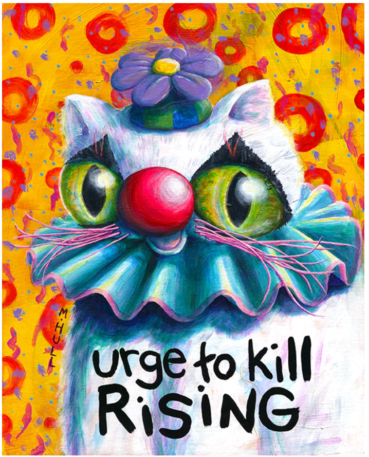Martha Hull - Urge to Kill Rising Greeting Card