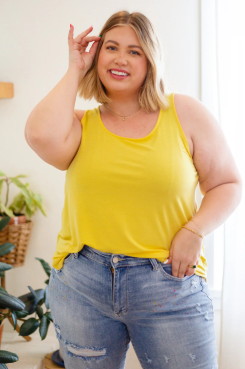 Can't Get Enough Top in Yellow