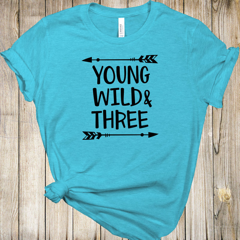 Graphic Tee - Young Wild And Three