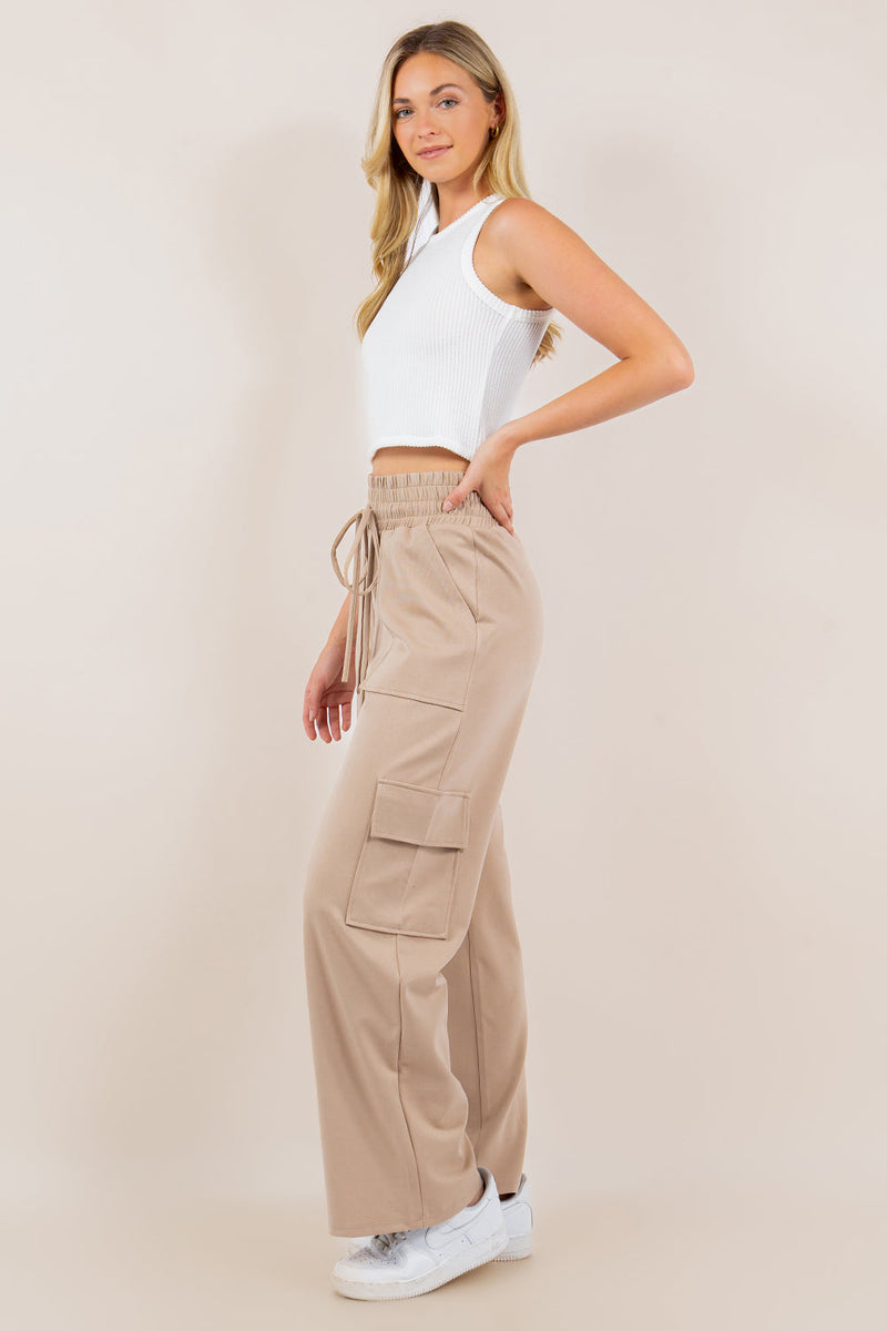 Ponte Stretch Cargo Pants In Five Colors – SidePony Boutique