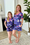 Matching Short Pajamas in Assorted Prints