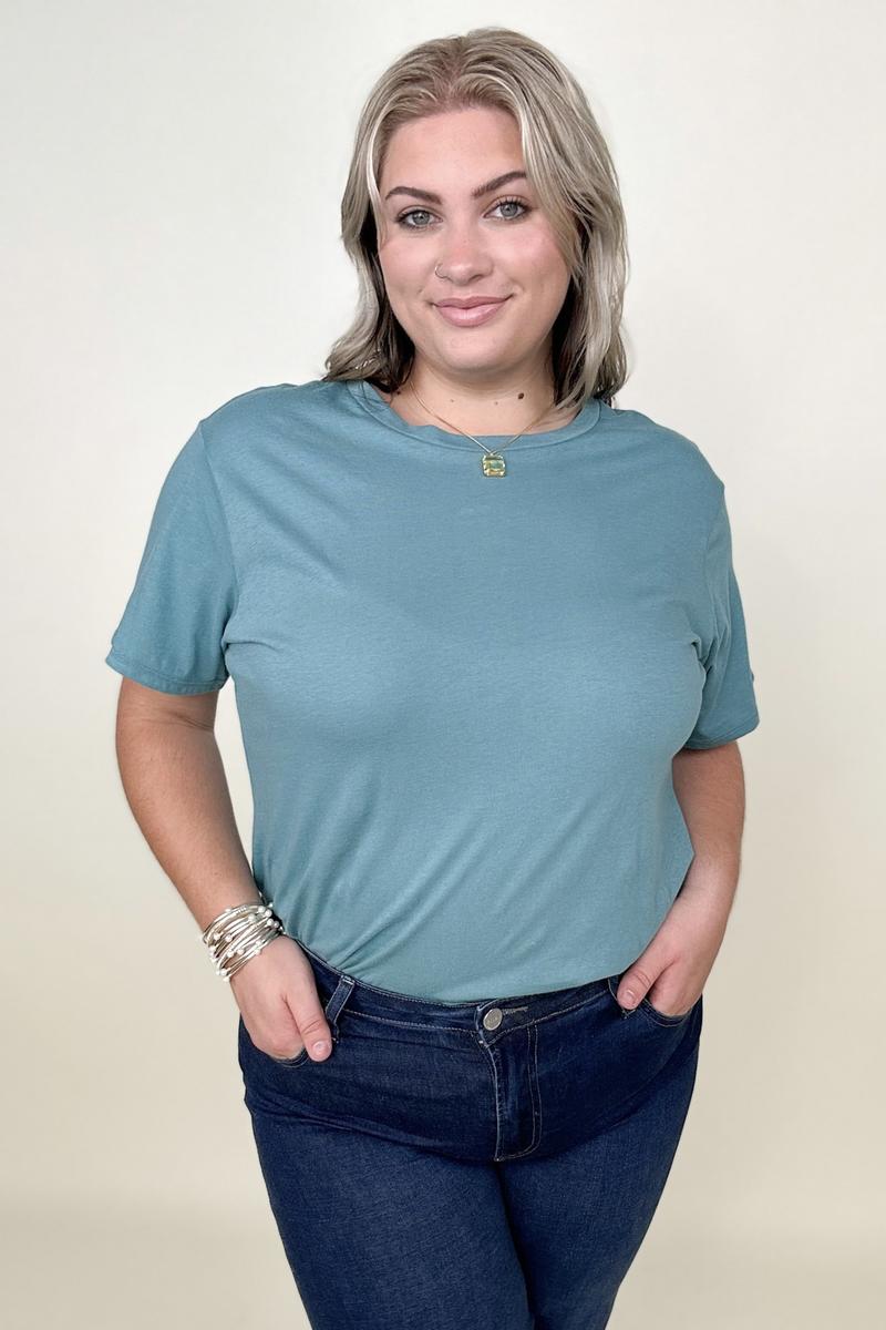 Solid Cotton Boyfriend Tee