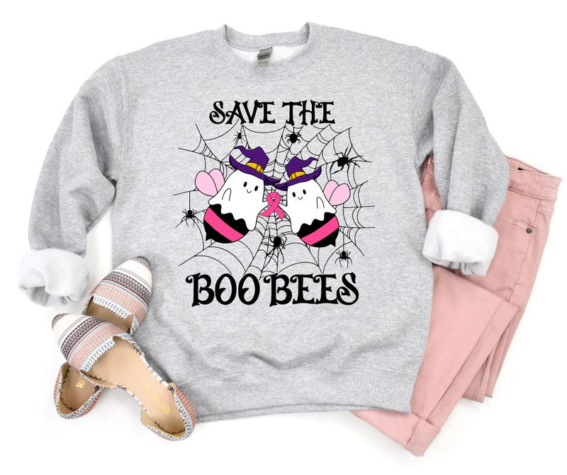 Save The Boo Bees Sweatshirt In Gray