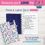 Pocket Notebooks | List, Plan, Doodle | 5 Styles