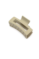 Rectangle Claw Clip in Matte Ivory