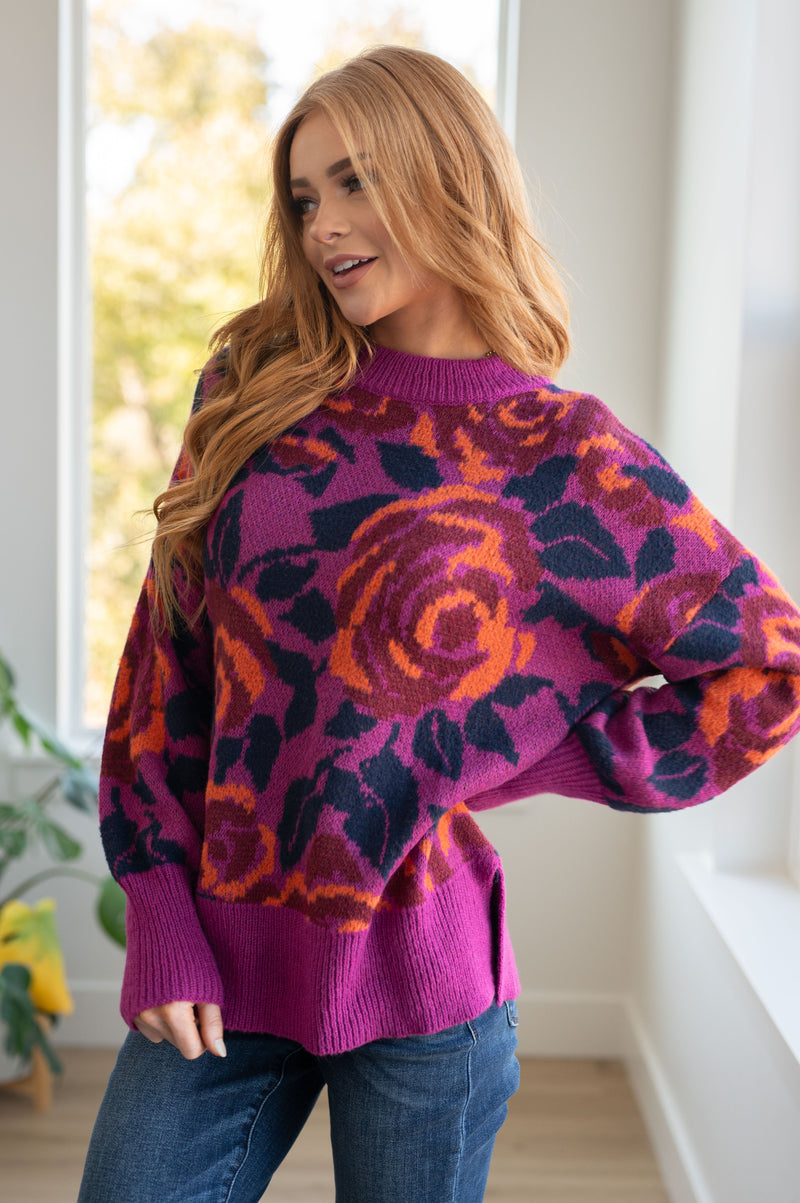 Rosie Posey Floral Sweater