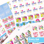 Best Planner Stickers | Family, Work, To-Dos, Events, Goals | 8 Styles