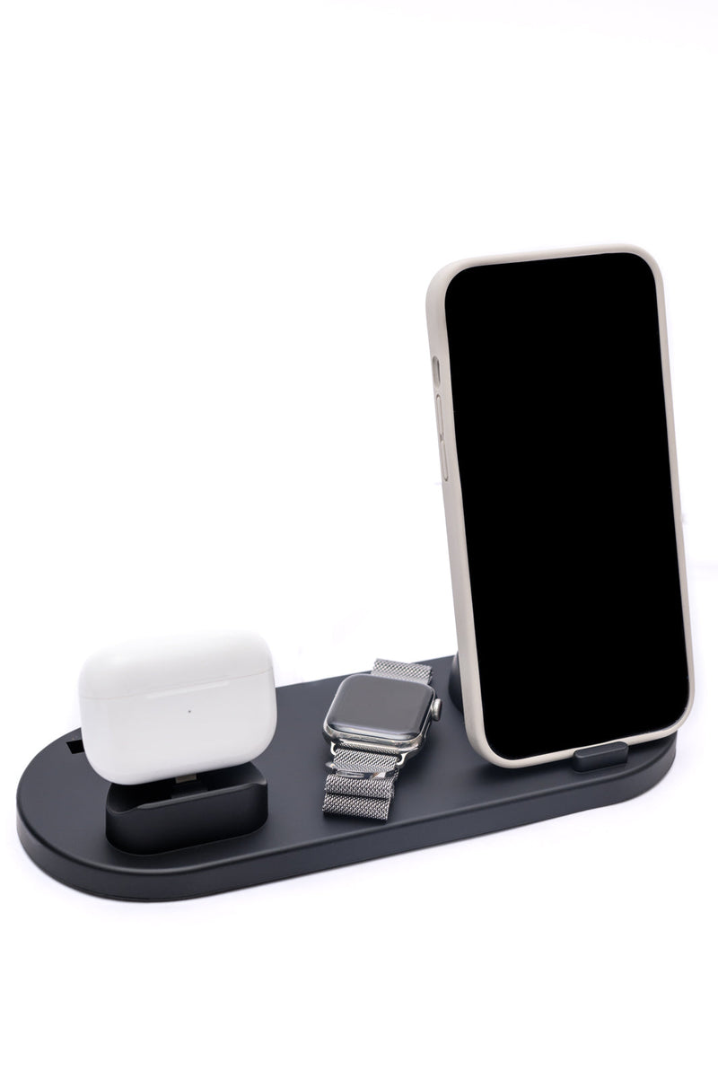 The Place To Be Wireless Charging Station in Black