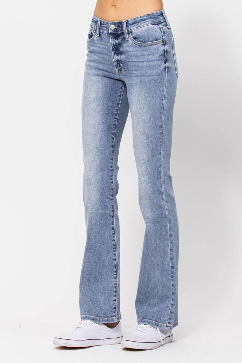 Judy Blue Mid-Rise Non Distressed Bootcut Jeans