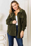 Cozy Girl Full Size Button Down Shacket**