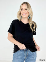 Solid Cotton Boyfriend Tee