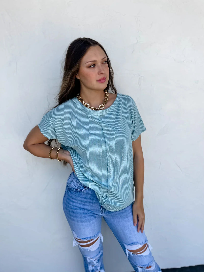 Sophia Ribbed Top in Four Colors