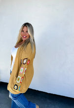 Crochet Sleeve Cardigan In Assorted Colors