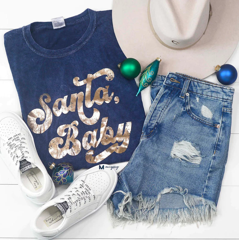 Santa Baby Christmas Graphic Tee